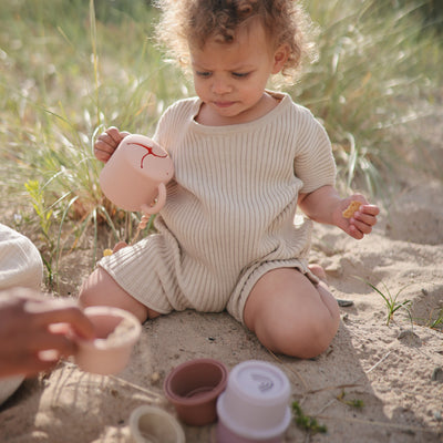 Mushie Silicone Snack Cup – Spill-Proof Toddler Snack Container