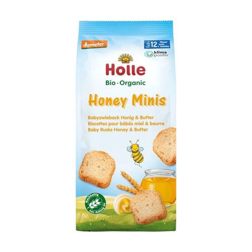 Organic Honey Minis Baby Rusks Honey & Butter (169804) - Euromallusa