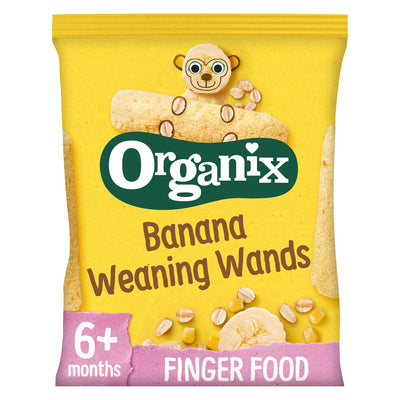 Organix Organic Banana Weaning Wands Baby Snack 25g (6+ Months)