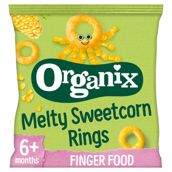 Organix Organic Melty Sweetcorn Rings Baby Snack 20g (6+ Months)