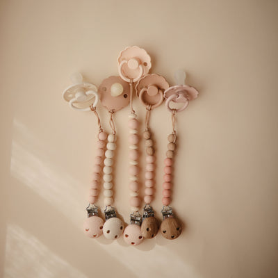 Mushie Luna Silicone Pacifier Clip