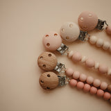 Mushie Luna Silicone Pacifier Clip