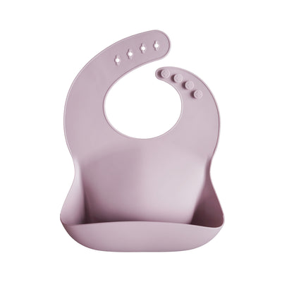 Mushie Silicone Baby Bib – Adjustable Catch-All Bib