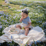 Mushie Organic Cotton Muslin Swaddle Blanket