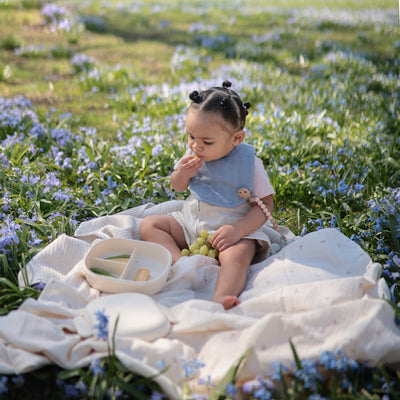 Mushie Organic Cotton Muslin Swaddle Blanket