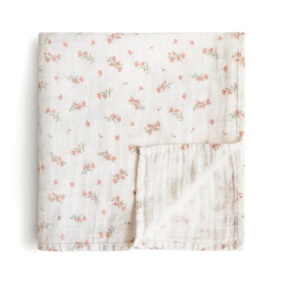 Mushie Organic Cotton Muslin Swaddle Blanket