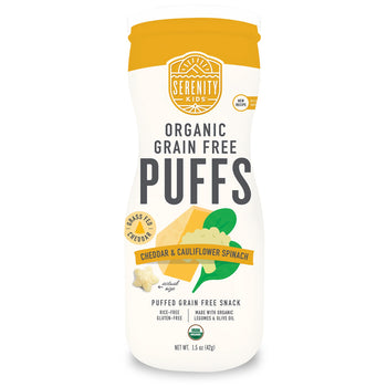 Cheddar & Cauliflower Spinach Organic Grain Free Puffs 6+Month
