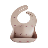 Mushie Silicone Baby Bib – Adjustable Catch-All Bib