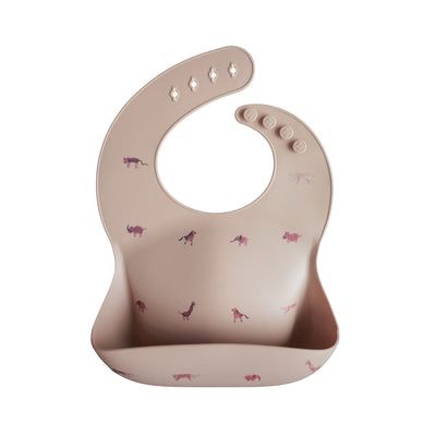 Mushie Silicone Baby Bib – Adjustable Catch-All Bib