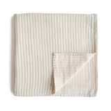 Mushie Organic Cotton Muslin Swaddle Blanket