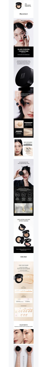 K-Beauty Hera Black Cushion Foundation