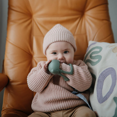 No-Drop Silicone Baby Teether