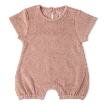 Makemake Organics Organic Short Romper - Clay