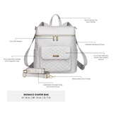 Luli Bebe Signature Diaper Bag – Pearl White