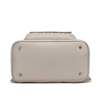Luli Bebe Signature Diaper Bag – Pearl White