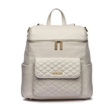 Luli Bebe Signature Diaper Bag – Pearl White