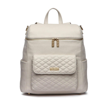Luli Bebe Signature Diaper Bag – Pearl White