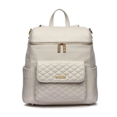 Luli Bebe Signature Diaper Bag – Pearl White