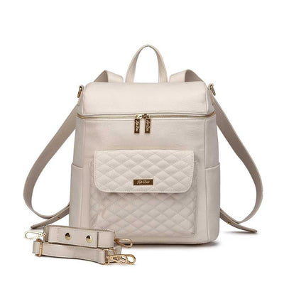 Luli Bebe Signature Diaper Bag – Pearl White