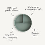 Mushie Silicone Suction Plate – Food-Grade Baby Plate