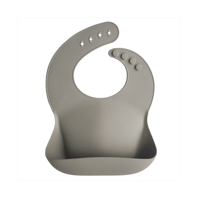 Mushie Silicone Baby Bib – Adjustable Catch-All Bib
