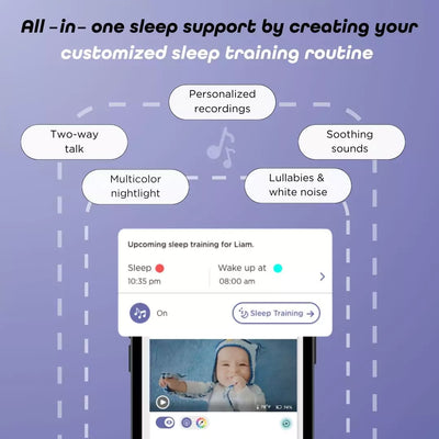Hubble Connected GoBaby AI Portable Pro Baby Monitor