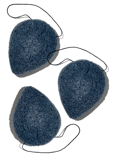 Bamboo Charcoal Konjac Facial Sponge – Gentle Exfoliating & Deep Cleansing Sponge