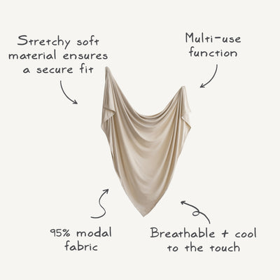 Organic Stretchy Baby Swaddle Blanket
