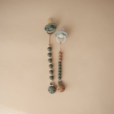 Mushie Luna Silicone Pacifier Clip