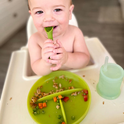 Olababy Divided Silicone Suction Plate for Babies & Toddlers – 3-Compartment Stay-Put Plate, 6 Months+