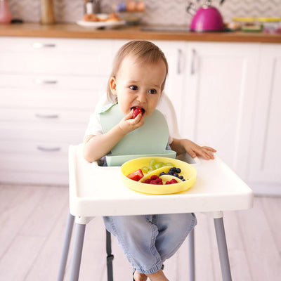 Olababy Divided Silicone Suction Plate for Babies & Toddlers – 3-Compartment Stay-Put Plate, 6 Months+
