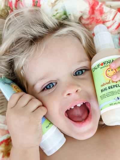 California Baby Sun & Bug Protection Set – Mineral Sunscreen + Natural Bug Repellent for Sensitive Skin