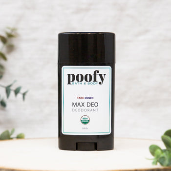Poofy Organics MAX DEO Take Down Organic Deodorant, 2.5 oz