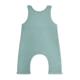 Apple Park Muslin Snap Jumpsuit - Teal