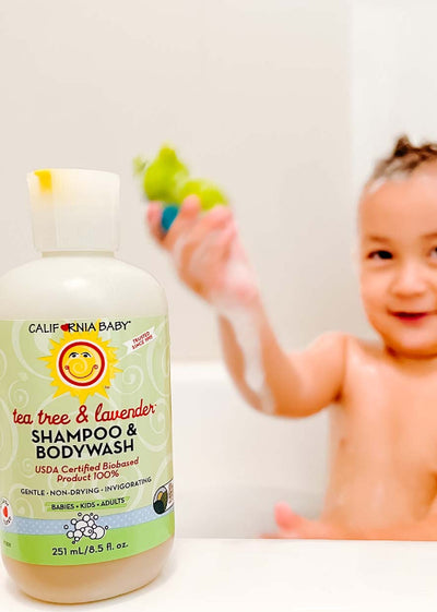 California Baby Tea Tree & Lavender Shampoo & Bodywash – Refreshing Scalp Care