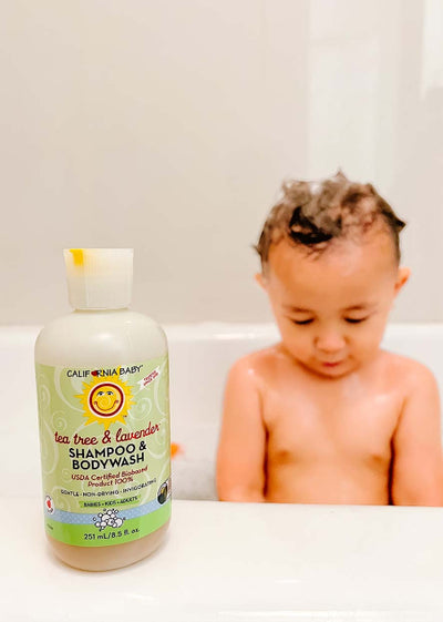California Baby Tea Tree & Lavender Shampoo & Bodywash – Refreshing Scalp Care