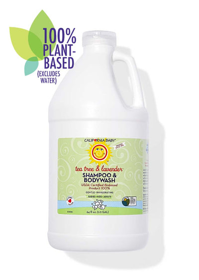 California Baby Tea Tree & Lavender Shampoo & Bodywash – Refreshing Scalp Care