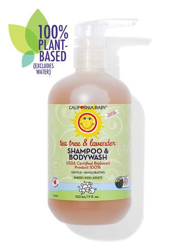 California Baby Tea Tree & Lavender Shampoo & Bodywash – Refreshing Scalp Care