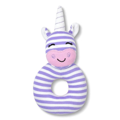 Apple Park Cupcake the Unicorn Teething Rattle