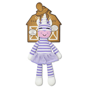 Apple Park Cupcake the Unicorn Organic Cotton Pacifier Buddy