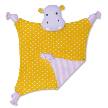 Apple Park Coco Hippo Organic Cotton Blankie