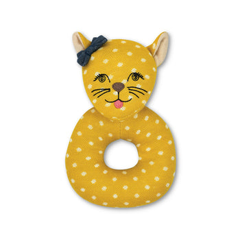 Apple Park Rita Cheetah Organic Cotton Teething Rattle