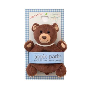 Apple Park Soft Teething Rattle - Cubby