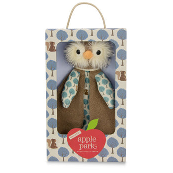 Apple Park Patterned Blankie - Owl