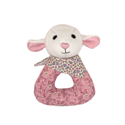 Apple Park Patterned Rattle - Lamby