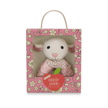 Apple Park Patterned Rattle - Lamby