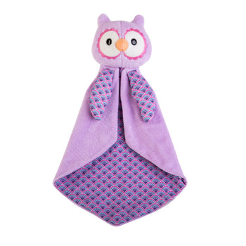 Apple Park Patterned Blankies - Purple Owl