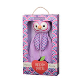 Apple Park Patterned Blankies - Purple Owl