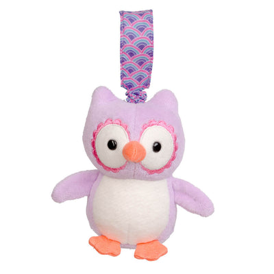 Apple Park Purple Owl Stroller Toy