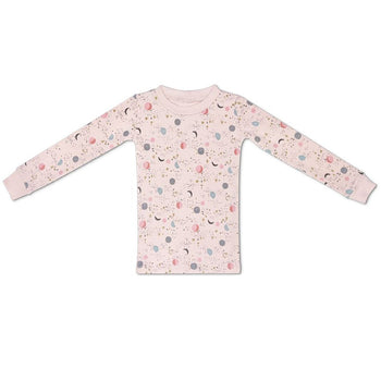 Apple Park Organic Cotton Pajamas - Pink Moon & Stars